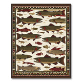 Tribal Brook Trout Area Rug