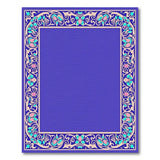Purple Ornate Purple Persian Border Area Rug