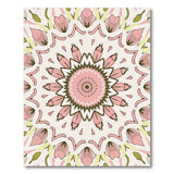 Pink Pink Mandala Floral Area Rug