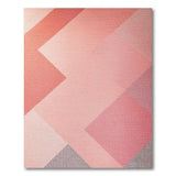 Pink Pink Geometric Abstract Area Rug
