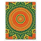 Multi-color and Patterns Vibrant Mandala Multi-Color Area Rug