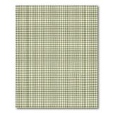 Green Checkered Washable Area Rug