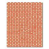 Vibrant Orange Hexagon Geometric Area Rug