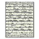 Distressed Vintage Vintage Sheet Music Area Rug