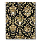 Gold Leopard Mandala Area Rug