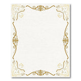 Gold and Silver Traditional Persian Ornate Gold Filigree Border Area Rug