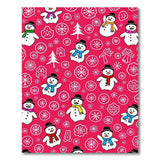 Multi-color and Patterns Playful Cartoon Snowmen Holiday Area Rug