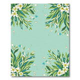Teal Primrose Floral Area Rug