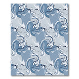 Abstract Area Swirling Blue Waves Abstract Area Rug