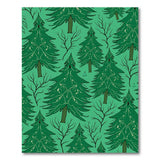 Teal Green Pine Forest Area Rug