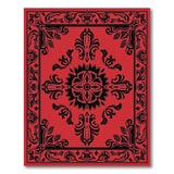 Ornate Red Traditional Persian Medallion Rug