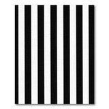 Bold Black White Vertical Striped Black and White Area Rug