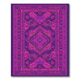 Vibrant Purple Pink Heritage Tribal Rug