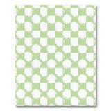 Distressed Mint Green Checkered Area Rug