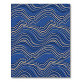 Blue Flowing Waves Area Rug