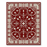 Traditional Persian Ornate Red Traditional Persian Area Rug