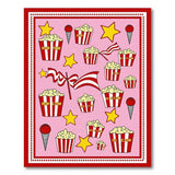 Pop Time Pink Popcorn Cartoon Rug