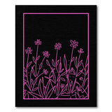 Pink Outline Daisy Area Rug