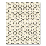 Beige Honeycomb Hexagon Geometric Area Rug