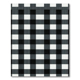Geometric Modern Black and White Black White Checkered Gingham Area Rug