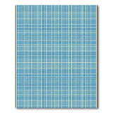 Blue White Grid Geometric Area Rug