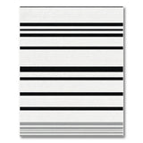 Bold Black White Striped No. 14 Area Rug