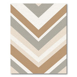 Neutral Chevron Grey Beige Area Rug