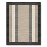 Beige Grey Vertical Stripe Area Rug