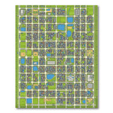 Vibrant City Grid Blueprint Area Rug