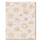 Whimsical Beige Daisy Outline Area Rug