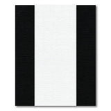 Bold Black White Striped Black and White Area Rug