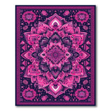 Purple Mandala Boho Area Rug