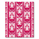 Pink Floral Art Nouveau Area Rug