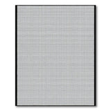 Crisp Black White Geometric Grid Area Rug