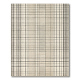 Beige Neutral Grid Modern Area Rug