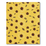 Floral Vintage Vibrant Yellow Sunflower Area Rug