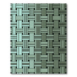 Teal Woven Geometric Area Rug