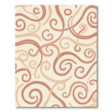 Pink Swirl Abstract Area Rug