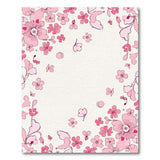 Whimsical Pink Blossom Butterfly Rug