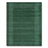 Green Modern Green Grid Geometric Area Rug