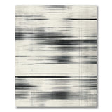 Black White Geometric Line Area Rug