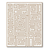 Beige Geometric Line Art Area Rug