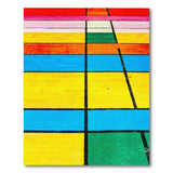 Vibrant Grid Multi-Color Geometric Area Rug