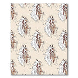 Beige Fluffy Feather Boho Rug