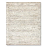 Beige and Neutral Beige Heritage Tribal Geometric Woven Rug