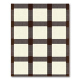 Brown Plaid Checkered Rustic Area Rug