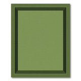 Emerald Green Beveled Border Area Rug