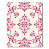 Vintage Pink Floral Ornament Area Rug