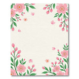 Pink Sakura Blossom Border Area Rug