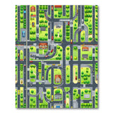 Cartoon City Streets Kids Play Rug